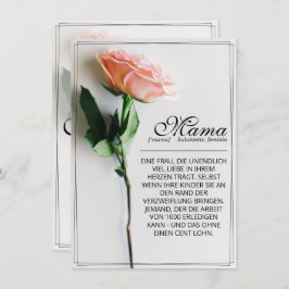 Mama - einfach unersetzlich | Classic Card - Rose