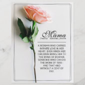 Mama - einfach unersetzlich | Classic Card - Rose  (Vorderseite)