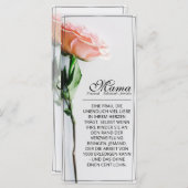 Mama - einfach unersetzlich | Classic Card - Rose (Vorne/Hinten)