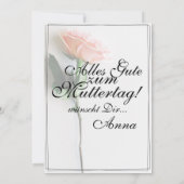 Mama - einfach unersetzlich | Classic Card - Rose (Rückseite)