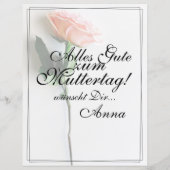 Mama - einfach unersetzlich | Classic Card - Rose (Rückseite)