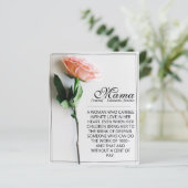 Mama - einfach unersetzlich | Classic Card - Rose (Stehend Vorderseite)