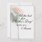 Mama - einfach unersetzlich | Classic Card - Rose (Rückseite)