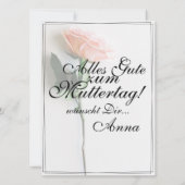 Mama - einfach unersetzlich | Classic Card - Rose (Rückseite)