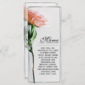 Mama - einfach unersetzlich | Classic Card - Rose (Vorne/Hinten)