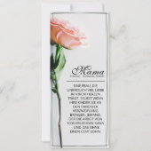 Mama - einfach unersetzlich | Classic Card - Rose (Vorderseite)