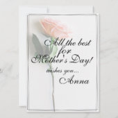 Mama - einfach unersetzlich | Classic Card - Rose (Rückseite)