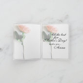 Mama - einfach unersetzlich | Classic Card - Rose Karte (Innenseite)