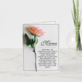 Mama - einfach unersetzlich | Classic Card - Rose Karte (Vorderseite)