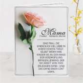 Mama - einfach unersetzlich | Classic Card - Rose Karte (Gelbe Blume)