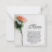 Mama - einfach unersetzlich | Classic Card - Rose  Mitteilungskarte (Vorderseite)