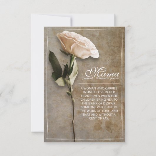 Mama - einfach unersetzlich - Vintag (Vorderseite)