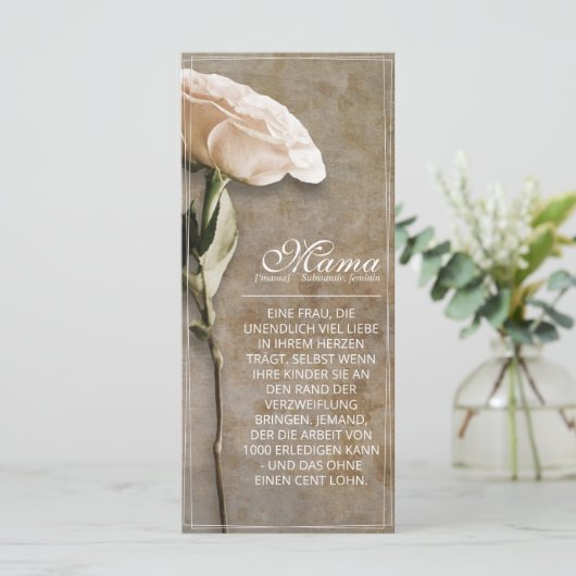 Mama - einfach unersetzlich - Vintag (Stehend Vorderseite)