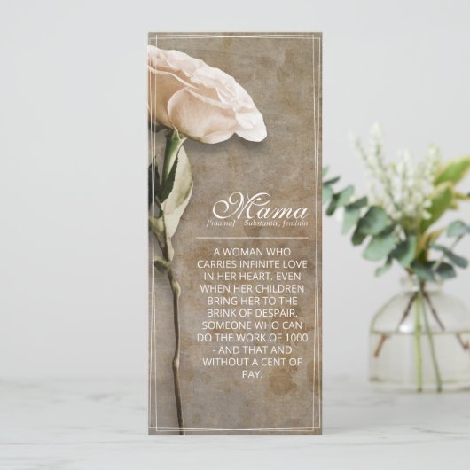 Mama - einfach unersetzlich - Vintag (Stehend Vorderseite)