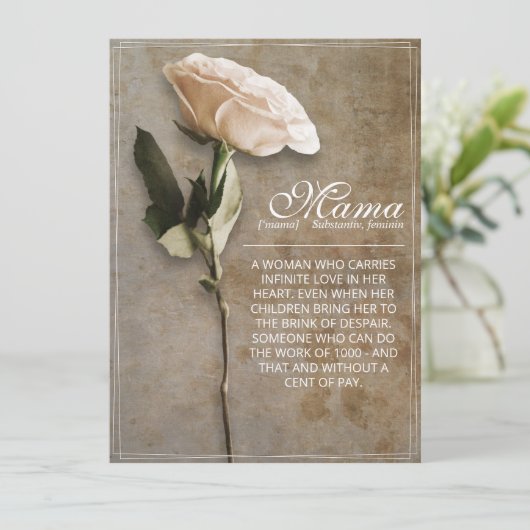 Mama - einfach unersetzlich - Vintag (Stehend Vorderseite)