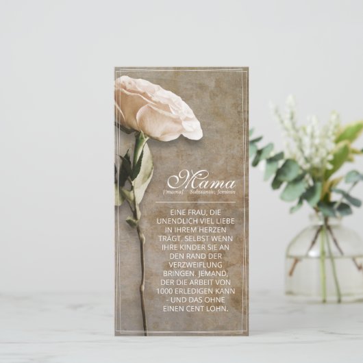 Mama - einfach unersetzlich - Vintag (Stehend Vorderseite)