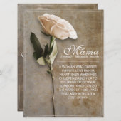 Mama - einfach unersetzlich - Vintag (Vorne/Hinten)