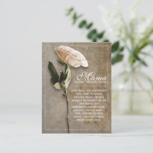 Mama - einfach unersetzlich - Vintage Urlaubspost Feiertagspostkarte