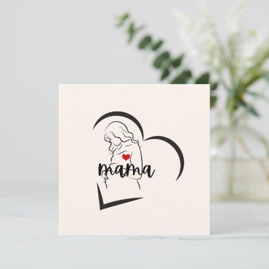 MAMA EINLADUNG (Stehend Vorderseite)