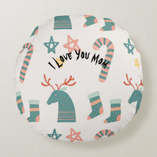 Mama Einzigartiger Luxus Living Round Pillows Rundes Kissen