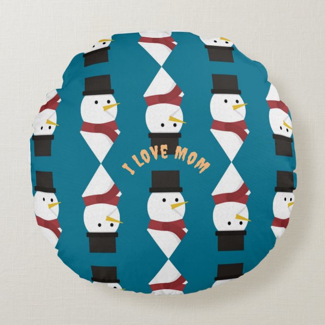 Mama Einzigartiger Luxus Living Round Pillows Rundes Kissen (Vorderseite)