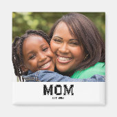 Mama Einzigartiges modernes Geschenk mit Foto Magnet (Vorne)