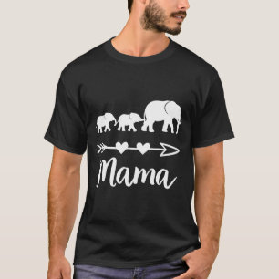 Mama-Elefant 2 Babys Kinder Mutter von zwei süßen T-Shirt