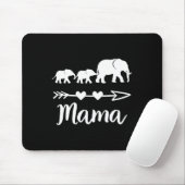 Mama Elefant 2 Bybies Kinder Mama von zwei Niedlic Mousepad (Mit Mouse)