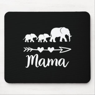 Mama Elefant 2 Bybies Kinder Mama von zwei Niedlic Mousepad