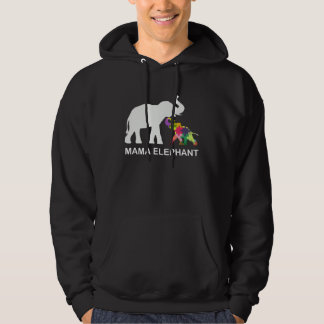 Mama Elefant Autismus-Bewusstsein Liebe Unterstütz Hoodie