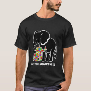 Mama-Elefant-Autismus-Bewusstsein-Mama-Puzzleteil T-Shirt