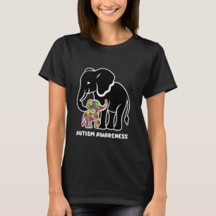 Mama-Elefant-Autismus-Bewusstsein-Mama-Puzzleteil T-Shirt