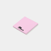 Mama Elefant mit Babys Post-it-Notizen Post-it Klebezettel (angewinkelt)