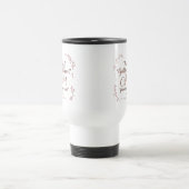 MAMA - Elegante Rose Script Travel Mug Reisebecher (Mittel)