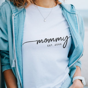 Mama Elegante Typografie Benutzerdefiniertes Datum Sweatshirt