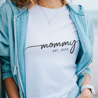 Mama Elegante Typografie Benutzerdefiniertes Datum Sweatshirt