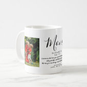 Mama Elegantes Foto für das Skriptangebot Kaffeetasse (Vorderseite Links)