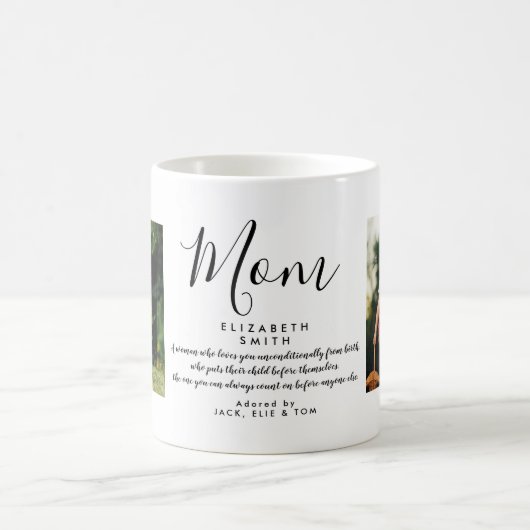 Mama Elegantes Foto für das Skriptangebot Kaffeetasse (Mittel)