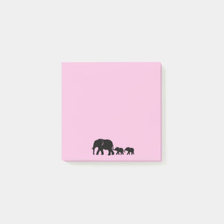 Mama Elephant with Babies Post it Notes Post-it Klebezettel
