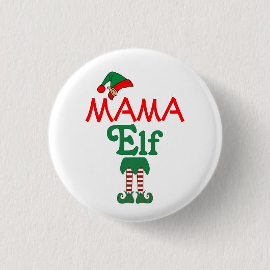 Mama Elf Button (Vorderseite)