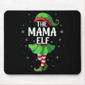 Mama Elf Christmas Girls Women Elf Squad Xmas Fami Mousepad (Vorne)