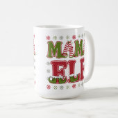 Mama Elf Christmas Kaffeetasse (VorderseiteRechts)