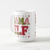 Mama Elf Christmas Kaffeetasse (Vorderseite Links)