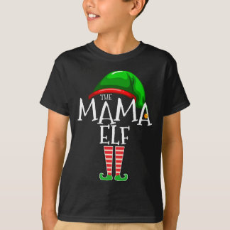 Mama Elf Familie Matching Weihnachtsgeschenk Oma F T-Shirt