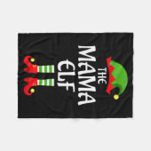 Mama Elf Family Matching Group Christmas  Fleecedecke (Vorderseite (Horizontal))