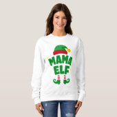 Mama Elf Matching Family Christmas Design Sweatshirt (Vorne ganz)