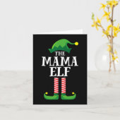 Mama Elf Matching Family Group Weihnachts-Party-Ma Karte (Gelbe Blume)