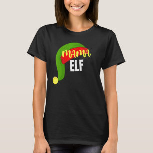 Mama Elf Matching Family Group Weihnachts-Party Pa T-Shirt