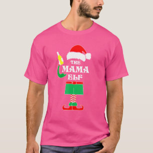 Mama Elf Matching Family Group Weihnachts-Party Pa T-Shirt