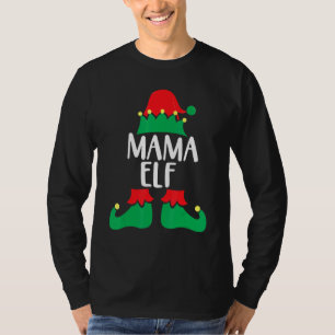 Mama Elf Matching Family Group Weihnachts-Party Pa T-Shirt